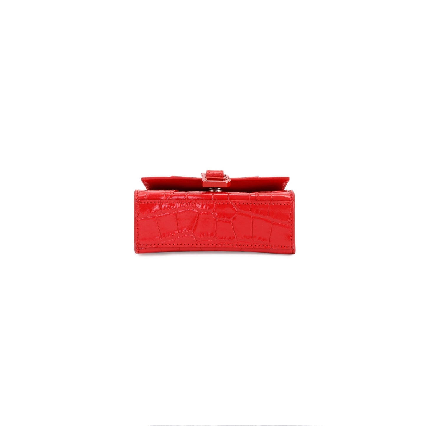 Balenciaga Croc-Embossed Mini Hourglass Bag