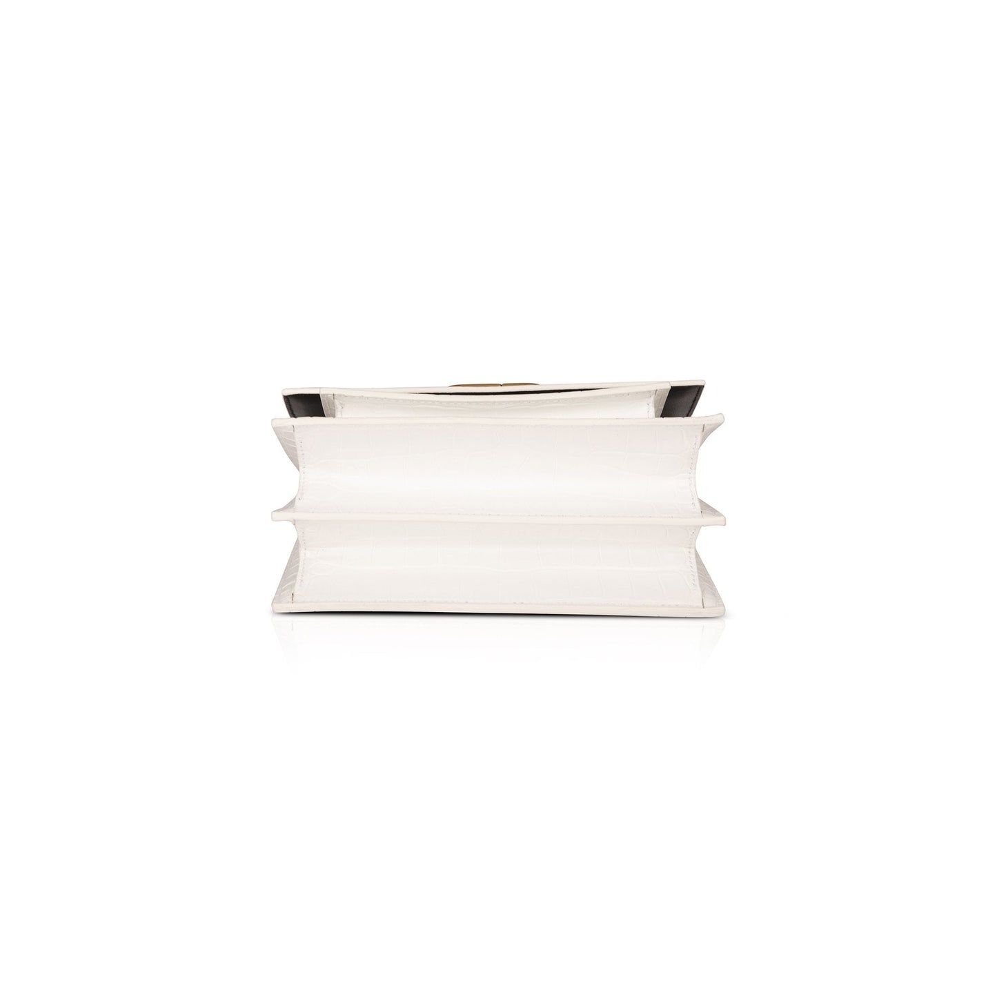 Balenciaga Croc-Embossed Sharp S Chain Bag
