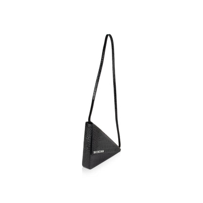 Balenciaga Croc-Embossed Triangle Bag