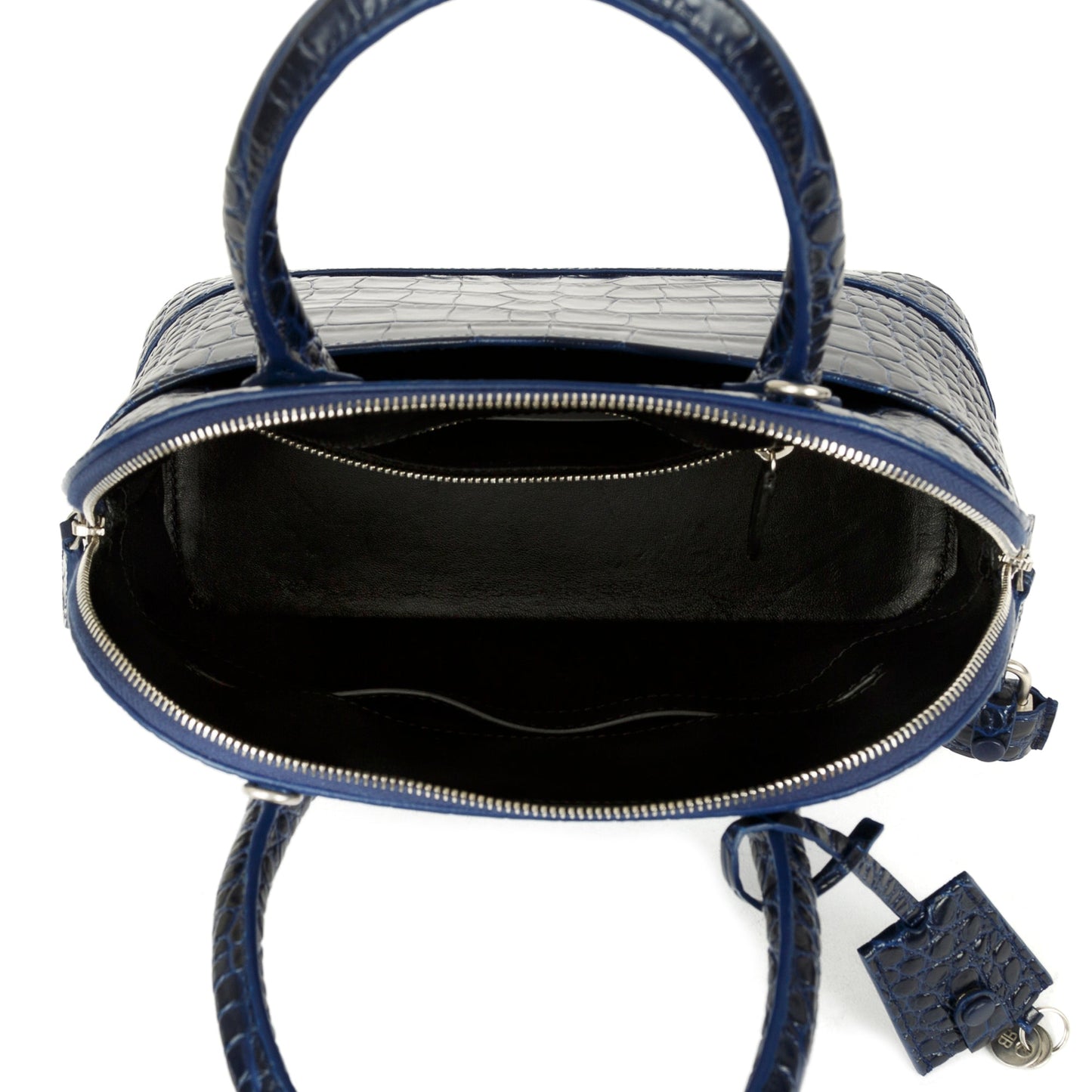 Balenciaga Croc Embossed Ville S Top Handle Bag