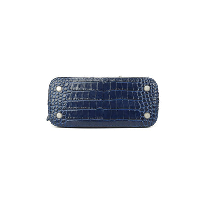 Balenciaga Croc Embossed Ville S Top Handle Bag
