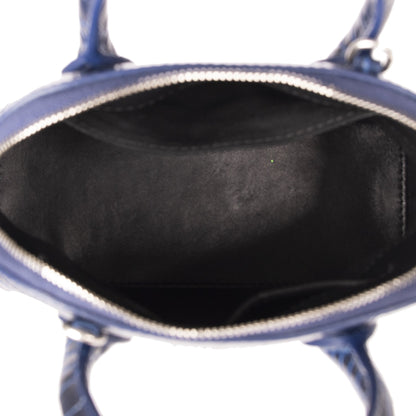 Balenciaga Croc Embossed Ville XXS Top Handle Bag