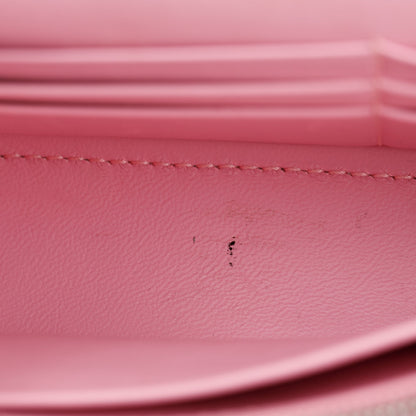 Balenciaga Crocodile Embossed Hourglass Wallet on Chain