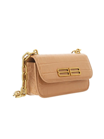 BALENCIAGA GOSSIP XS EMBOSSED CROSSBODY BAG
