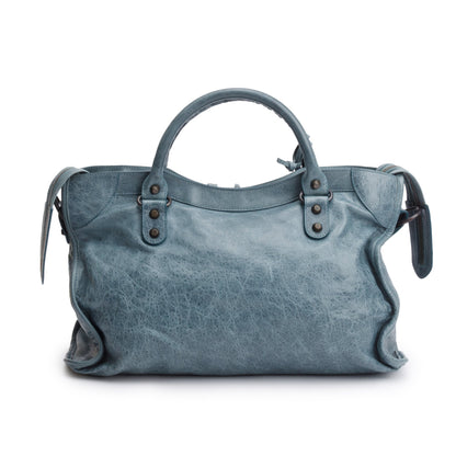 Balenciaga Grey Agneau Leather Le City Medium Bag