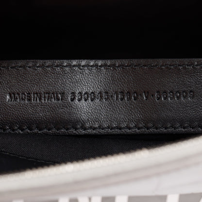 Balenciaga Grey Croc Embossed Ville S Top Handle Bag