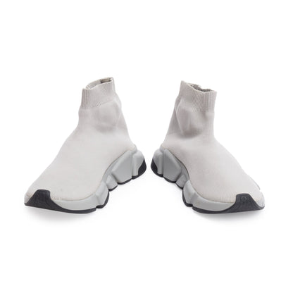 Balenciaga Grey Knit Graffiti Sole Speed Trainer Sock Sneaker, Size 39
