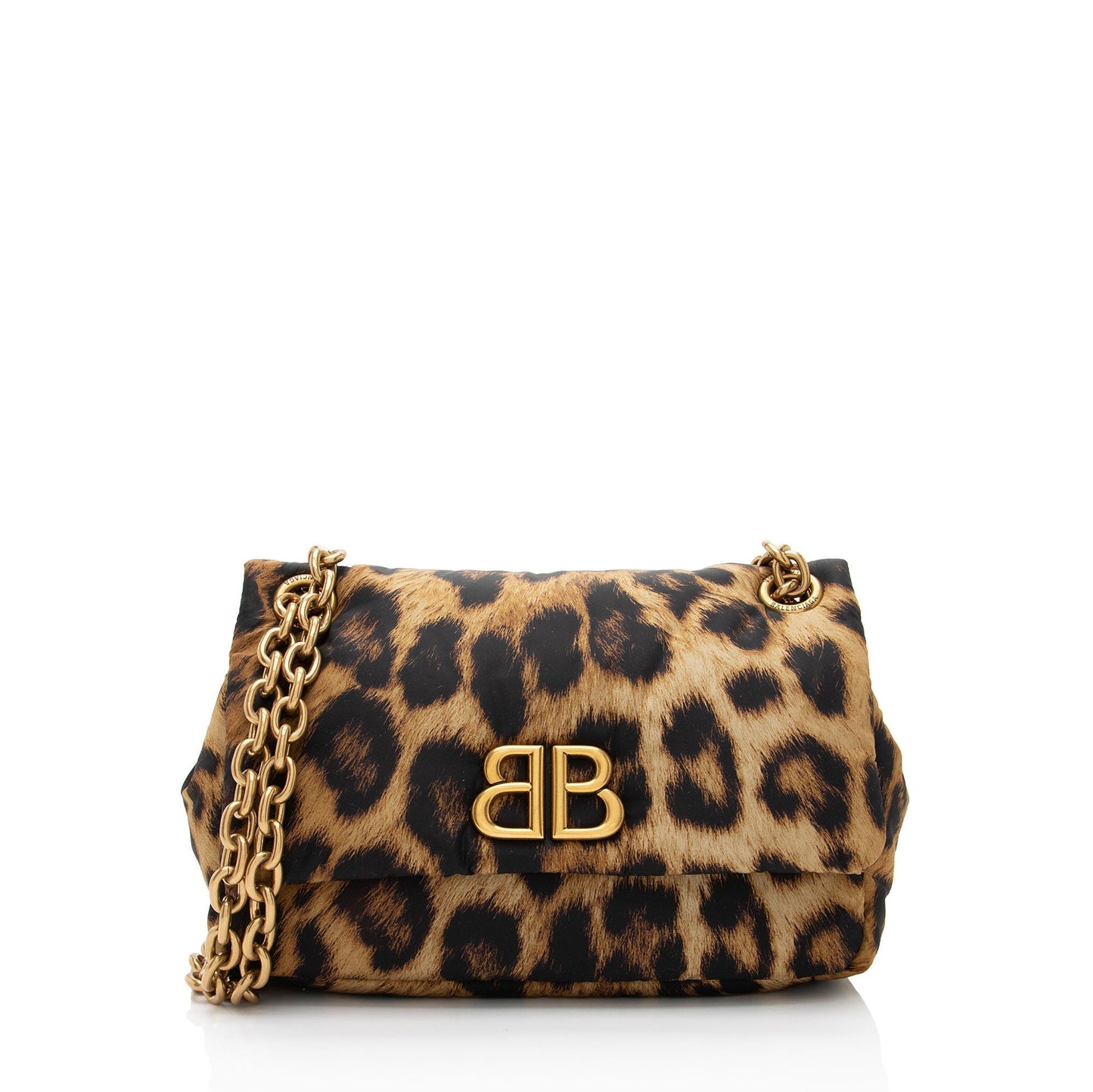 Luxury Balenciaga Trending 2025 Nylon Leopard Monaco Mini Shoulder Bag (SHF-WvmJR1)