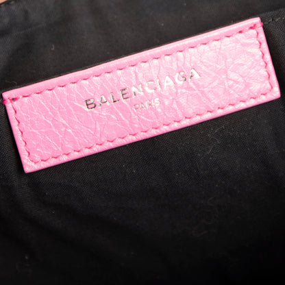 Balenciaga Logo Leather Bazar Pouch