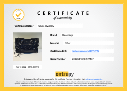 Balenciaga Motocross Black Glazed Calfskin Leather Gold City Bag