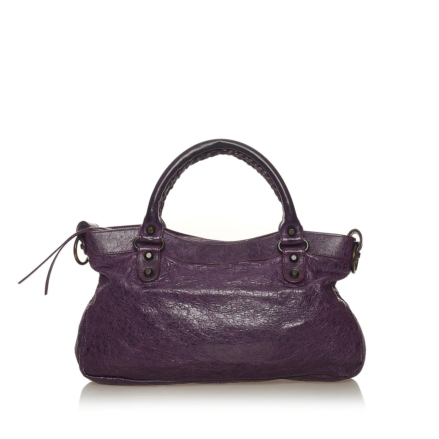 Luxury Balenciaga Trending 2025 Motocross Classic First Lambskin Leather Satchel (SHG-27480)