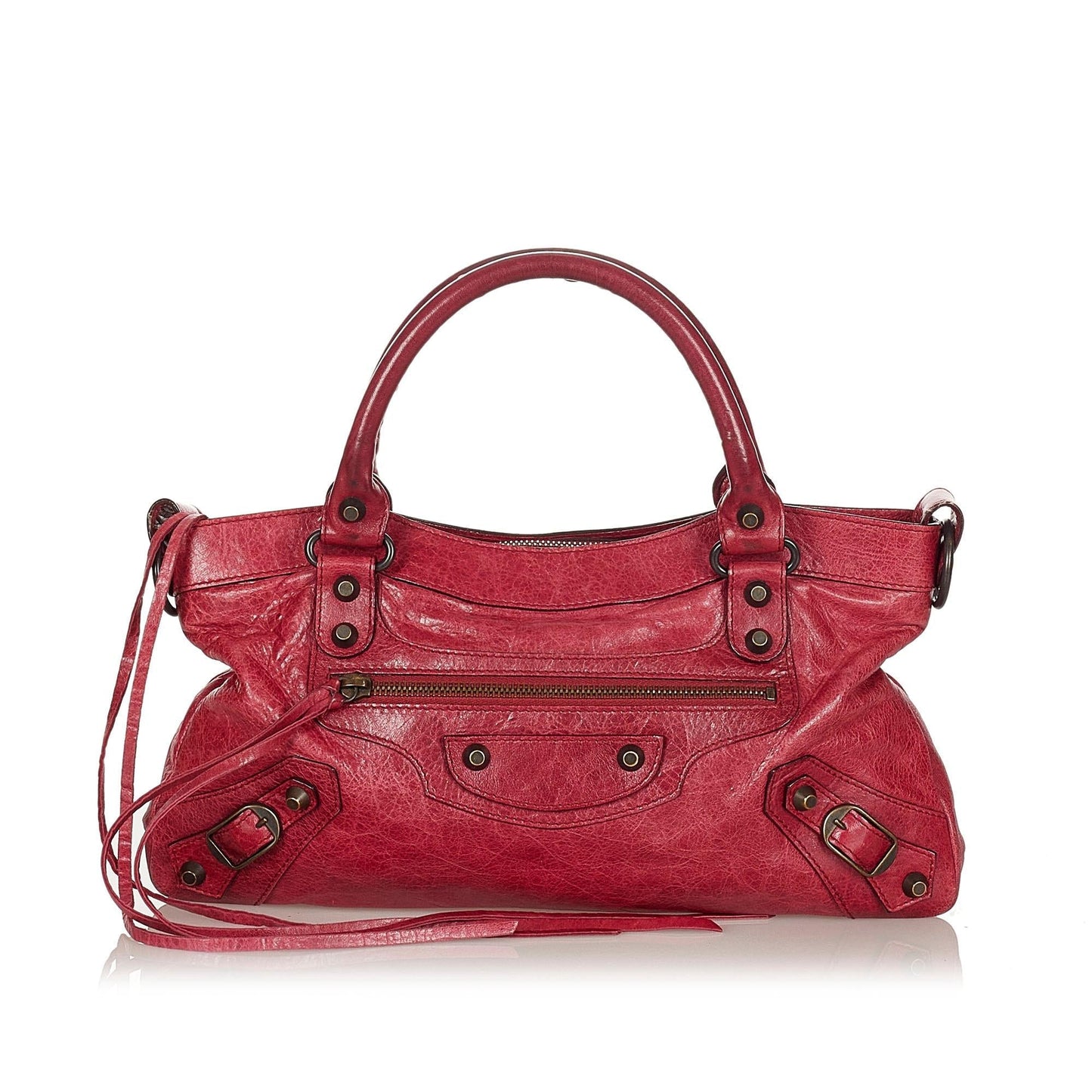Luxury Balenciaga Trending 2025 Motocross Classic First Leather Satchel (SHG-22045)