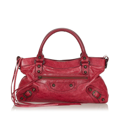 Luxury Balenciaga Trending 2025 Motocross Classic First Leather Satchel (SHG-22045)