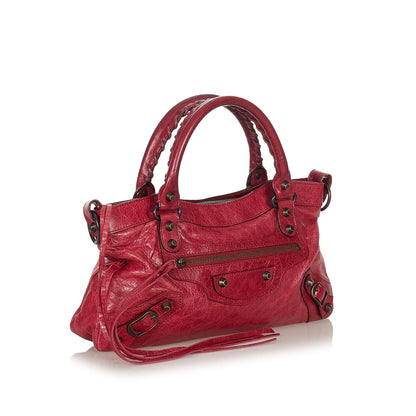 Luxury Balenciaga Trending 2025 Motocross Classic First Leather Satchel (SHG-22045)