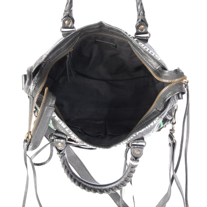Balenciaga Motocross Classic Graffiti City Bag