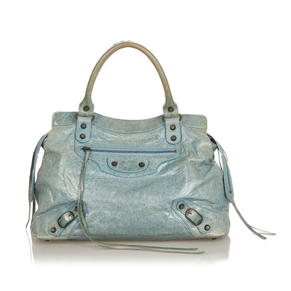 Luxury Balenciaga Trending 2025 Motocross Classic Step Leather Handbag (SHG-25897)
