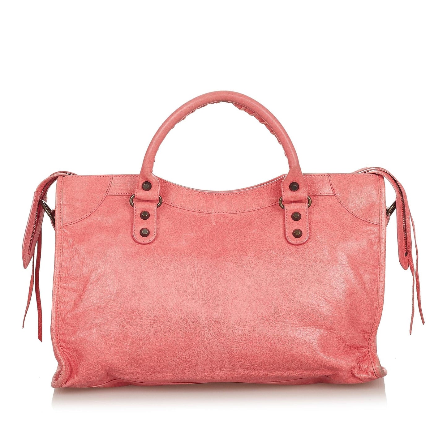 Luxury Balenciaga Trending 2025 Motocross Classic Town Leather Satchel (SHG-26481)