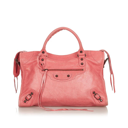 Luxury Balenciaga Trending 2025 Motocross Classic Town Leather Satchel (SHG-26481)
