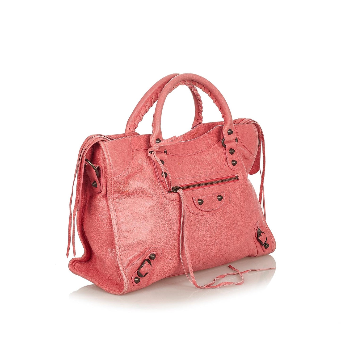 Luxury Balenciaga Trending 2025 Motocross Classic Town Leather Satchel (SHG-26481)