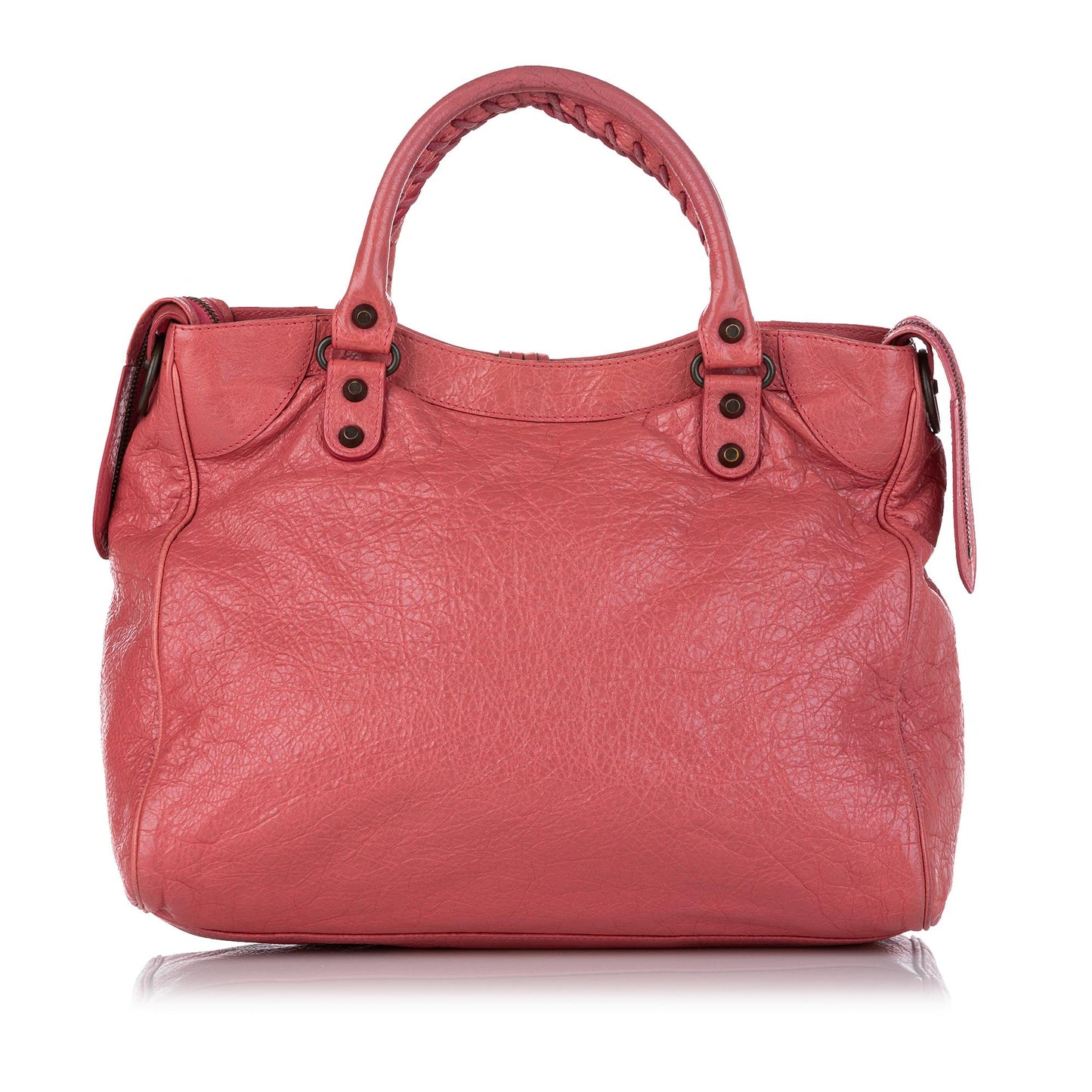 Luxury Balenciaga Trending 2025 Motocross Classic Velo Lambskin Leather Satchel (SHG-26682)