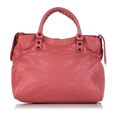 Luxury Balenciaga Trending 2025 Motocross Classic Velo Lambskin Leather Satchel (SHG-26682)