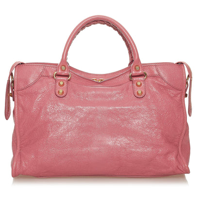 Luxury Balenciaga Trending 2025 Motocross Giant 12 City Lambskin Leather Satchel (SHG-27444)
