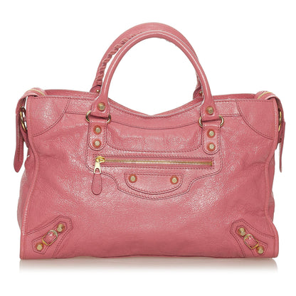 Luxury Balenciaga Trending 2025 Motocross Giant 12 City Lambskin Leather Satchel (SHG-27444)