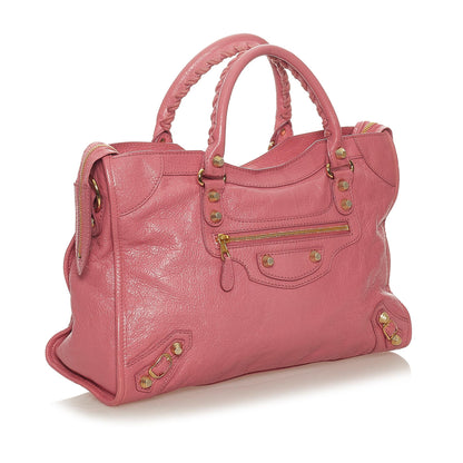 Luxury Balenciaga Trending 2025 Motocross Giant 12 City Lambskin Leather Satchel (SHG-27444)