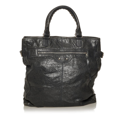 Luxury Balenciaga Trending 2025 Motocross Hexagon Lambskin Leather Tote Bag (SHG-28781)
