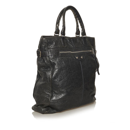 Luxury Balenciaga Trending 2025 Motocross Hexagon Lambskin Leather Tote Bag (SHG-28781)