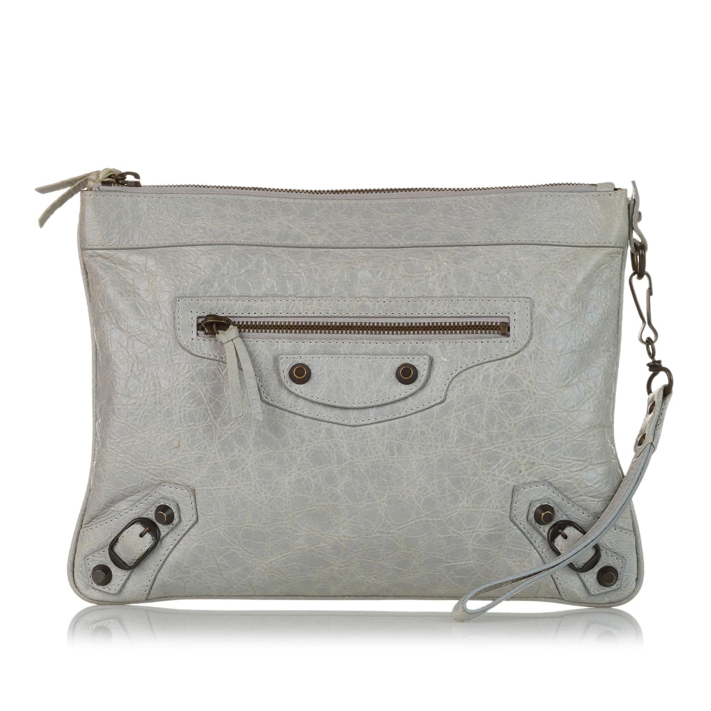 Luxury Balenciaga Trending 2025 Motocross Lambskin Leather Clutch Bag (SHG-37473)