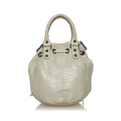Luxury Balenciaga Trending 2025 Motocross Pom Pom Leather Satchel (SHG-28569)