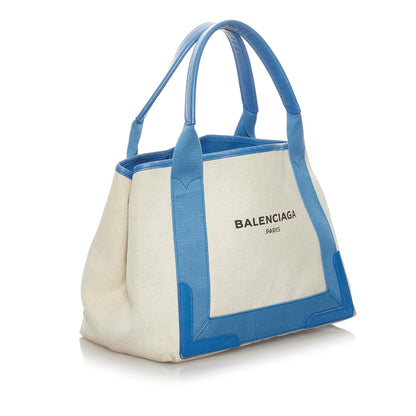 Luxury Balenciaga Trending 2025 Navy Cabas S Canvas Tote Bag (SHG-28825)