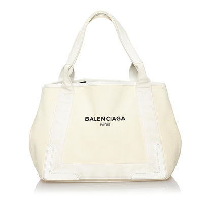 Luxury Balenciaga Trending 2025 Navy Cabas S Canvas Tote Bag (SHG-29833)