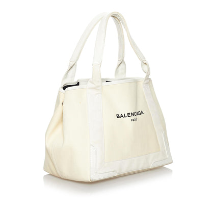 Luxury Balenciaga Trending 2025 Navy Cabas S Canvas Tote Bag (SHG-29833)