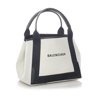 Luxury Balenciaga Trending 2025 Navy Cabas S Canvas Tote Bag (SHG-32033)