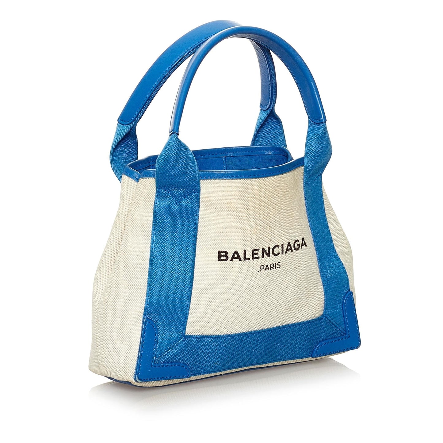 Luxury Balenciaga Trending 2025 Navy Cabas XS Canvas Satchel (SHG-37718)