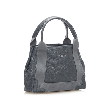 Luxury Balenciaga Trending 2025 Navy Cabas XS Leather Satchel (SHG-24885)