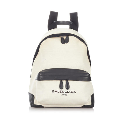 Luxury Balenciaga Trending 2025 Navy Canvas Backpack (SHG-27019)