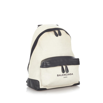 Luxury Balenciaga Trending 2025 Navy Canvas Backpack (SHG-27019)