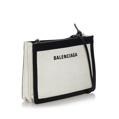 Luxury Balenciaga Trending 2025 Navy Pochette S Canvas Crossbody Bag (SHG-29713)