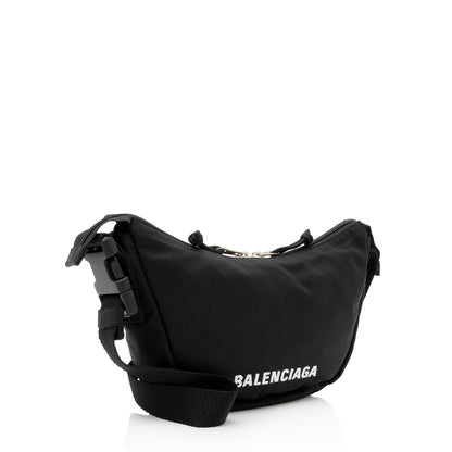 Luxury Balenciaga Trending 2025 Recycled Nylon Logo Wheel Shoulder Bag (SHF-YKqW3c)