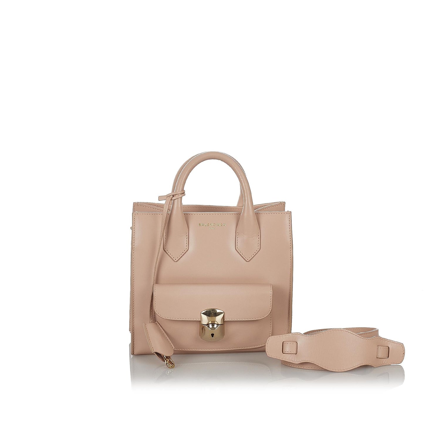 Luxury Balenciaga Trending 2025 Padlock All Afternoon Leather Satchel (SHG-26768)