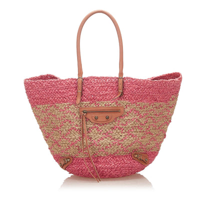 Luxury Balenciaga Trending 2025 Panier Raffia Tote Bag (SHG-18408)