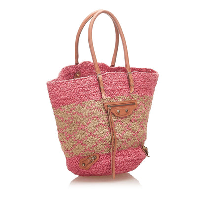 Luxury Balenciaga Trending 2025 Panier Raffia Tote Bag (SHG-18408)