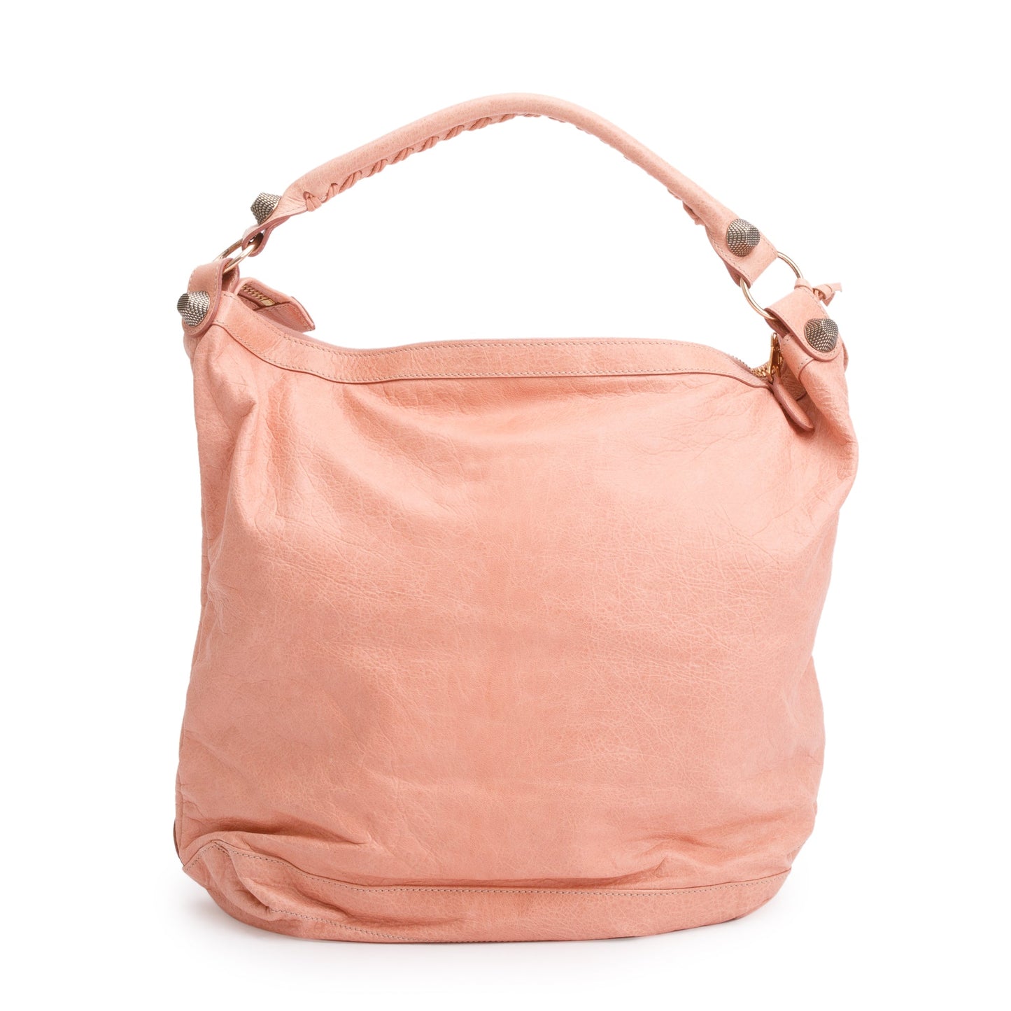Balenciaga Peach Agneau Leather Classic Day Hobo Bag