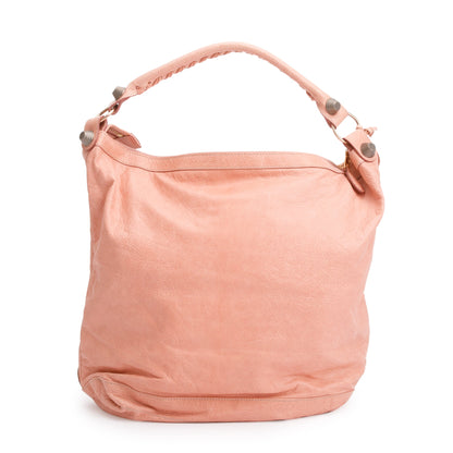 Balenciaga Peach Agneau Leather Classic Day Hobo Bag