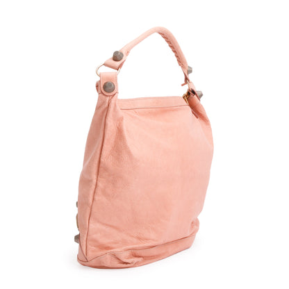 Balenciaga Peach Agneau Leather Classic Day Hobo Bag
