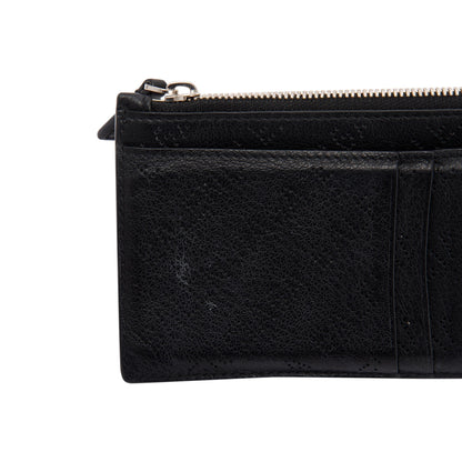 Balenciaga Perforated Leather Coin and Card Holder