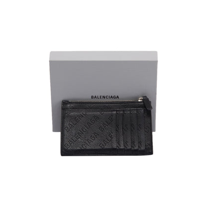 Balenciaga Perforated Leather Coin and Card Holder